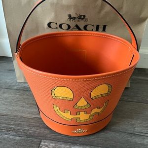 Trick or treat bucket in signature canvas pumpkin style🎃 Last One
